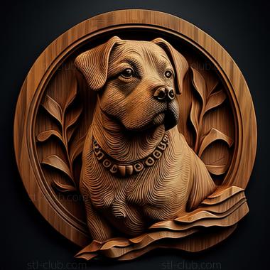 3D модель St Barney the dog известное животное (STL)